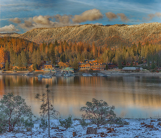 Christmas Sunset at Bass Lake