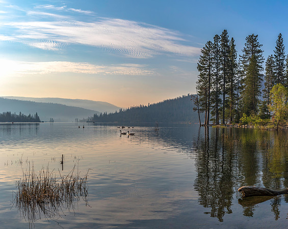 Hazy Bass lake